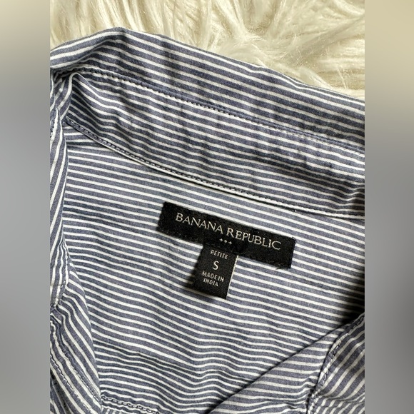Banana Republic striped poplin shirt - Picture 4 of 7